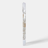 Elegantes Gold Eye Sun Moon Mandala Design Case-Mate iPhone Hülle (Rückseite / Links)