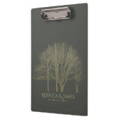 ELEGANTES GOLD FALL AUTUMN BAUM MONOGRAM KLEMMBRETT (Links)