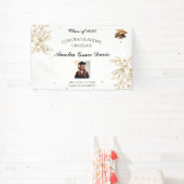Elegantes Gold Floral Abschluss Banner (InSitu)