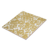 Elegantes Gold Floral Design Fliese (Seite)