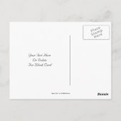 Elegantes Gold Floral Design Foto Postkarte (Rückseite)