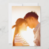 Elegantes Gold Floral Double Happiness Foto Chines Save The Date (Rückseite)