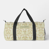 Elegantes Gold Floral Muster Duffle Bag (Vorderseite)