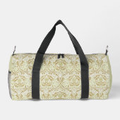 Elegantes Gold Floral Muster Duffle Bag (Rückseite)