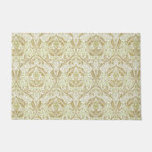 Elegantes Gold Floral Muster Fußmatte (Vorderseite)