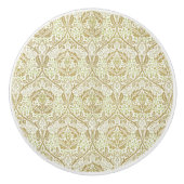 Elegantes Gold Floral Muster Keramikknauf (Vorderseite)