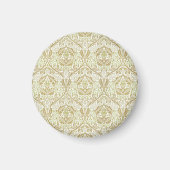 Elegantes Gold Floral Muster Magnet (Vorne)