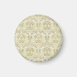 Elegantes Gold Floral Muster Magnet