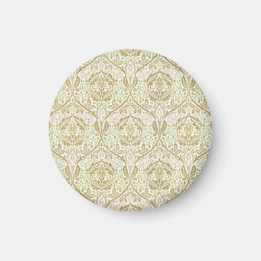 Elegantes Gold Floral Muster Magnet (Vorne)