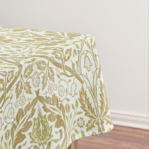 Elegantes Gold Floral Muster Tischdecke