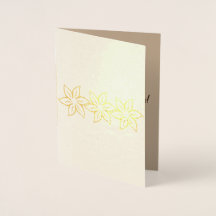 Elegantes Gold Floral Stilisiertes Muster wird ric