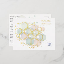 Elegantes Gold Foil Corporate Party Minimalistisch