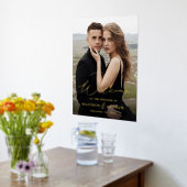 Elegantes Gold Foil Script Begrüßung Begrüßung Foliendrucke (Ablage(Küche))