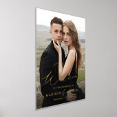 Elegantes Gold Foil Script Begrüßung Begrüßung Foliendrucke (Ablage )