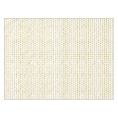 Elegantes Gold Foil White Small Polka Dots Muster Tischdecke (Vorderseite (Horizontal))