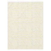 Elegantes Gold Foil White Small Polka Dots Muster Tischdecke (Vorderseite)