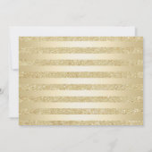 Elegantes Gold Foto 50. Geburtstag Einladung (Rückseite)