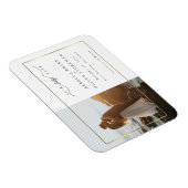 Elegantes Gold Frame Foto Hochzeit speichern das D Magnet (Rechte Seite)