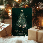 Elegantes Gold Frohe Weihnachten 