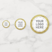 Elegantes Gold für Ihr Logo oder Bild Konfetti (Vorderseiten)