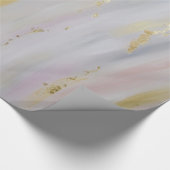 Elegantes Gold gemarmort Geschenkpapier (Ecke)