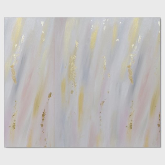 Elegantes Gold gemarmort Geschenkpapier (Flach)