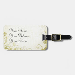 Elegantes Gold Gepäckanhänger