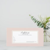 Elegantes Gold-Geschenkgutschein für die Rose (Stehend Vorderseite)