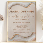 Elegantes Gold-Glitter-Marmor-Achat-Modernes Flugb Flyer