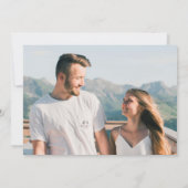 Elegantes Gold Glitzer Chic Foto Moderne Hochzeit Save The Date (Rückseite)