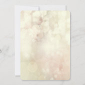 Elegantes Gold Glitzer Herz, Dress Brautparty Einladung (Rückseite)