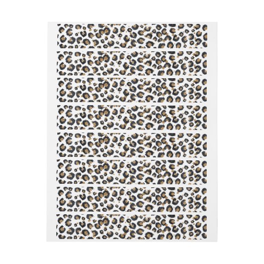 Elegantes Gold Glitzer Leopard Muster (Bogen)