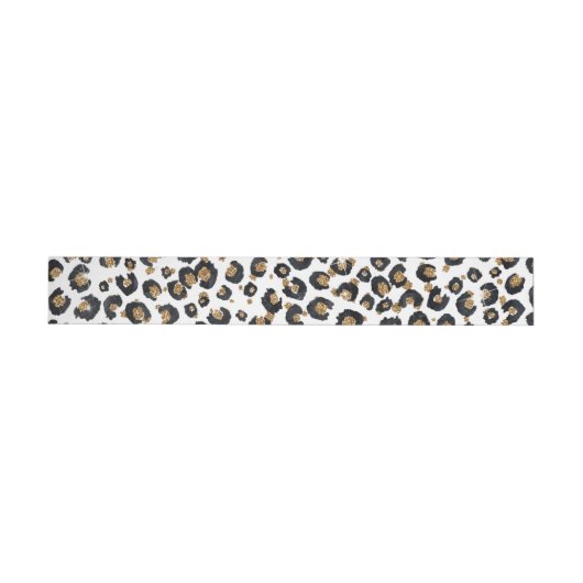 Elegantes Gold Glitzer Leopard Muster (Person)