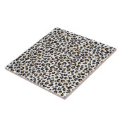 Elegantes Gold Glitzer Leopard Muster Fliese (Seite)