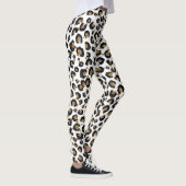 Elegantes Gold Glitzer Leopard Muster Leggings (Rechts)