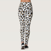 Elegantes Gold Glitzer Leopard Muster Leggings (Rückseite)