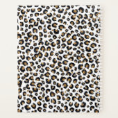 Elegantes Gold Glitzer Leopard Muster Planer (Rückseite)