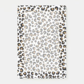 Elegantes Gold Glitzer Leopard Muster Post-it Klebezettel (Vorderseite)