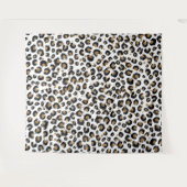 Elegantes Gold Glitzer Leopard Muster Wandteppich (Vorderseite (Horizontal))