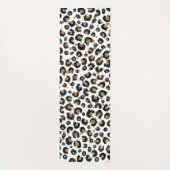 Elegantes Gold Glitzer Leopard Muster Yogamatte (Rückseite)