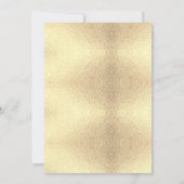 Elegantes Gold Glitzer Retirement Party Einladung (Rückseite)