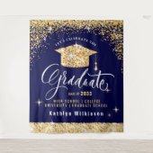 Elegantes Gold Glitzer Sparkling Abschluss Foto Wandteppich (Vorderseite)