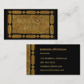 Elegantes Gold graviert Visitenkarte (Vorne/Hinten)