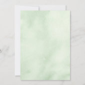 Elegantes Gold Greenery Wedding Dress Brautparty Einladung (Rückseite)