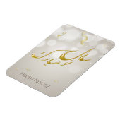Elegantes Gold Happy Noroz Persian New Year Magnet (Linke Seite)