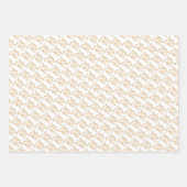 Elegantes Gold Happy Osterfrühlingeier Geschenkpapier Set (Vorderseite 3)