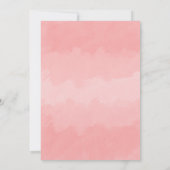 Elegantes Gold Heart Brautparty Einladung (Rückseite)