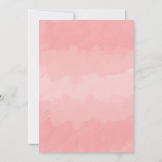 Elegantes Gold Heart Brautparty Einladung (Rückseite)