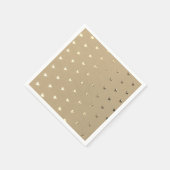 Elegantes Gold Heart Paper Napkins Serviette (Ecke)