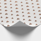 Elegantes Gold Hearts Valentine's Day Wrapping Pap Geschenkpapier (Ecke)